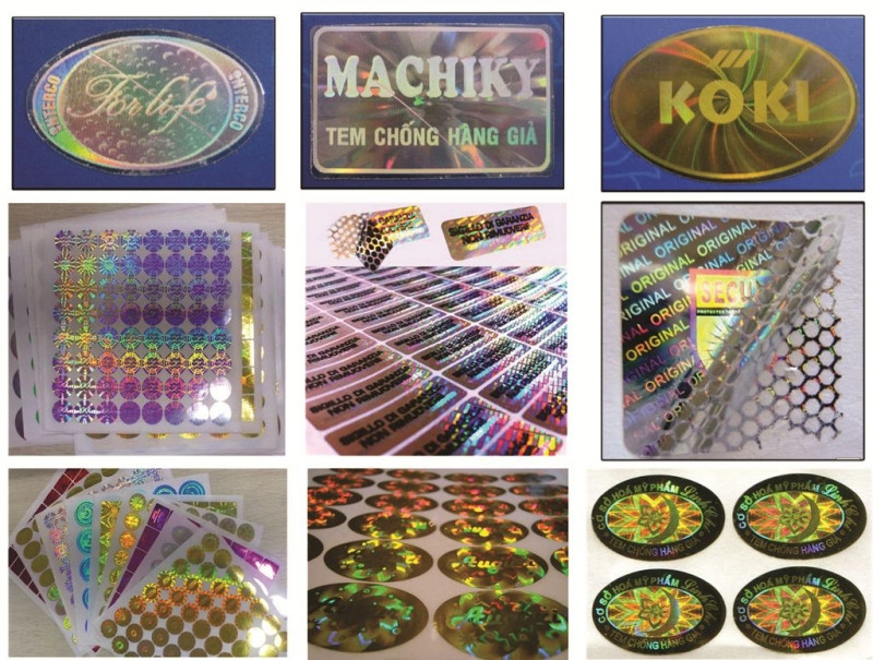 Tem hologram 7 màu với hiệu ứng quang học